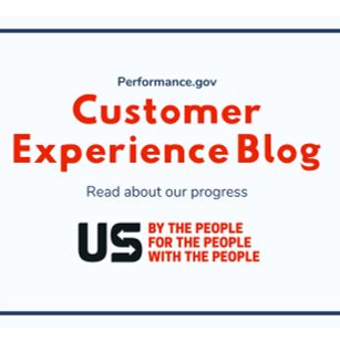 Image that says Customer Experience Blog